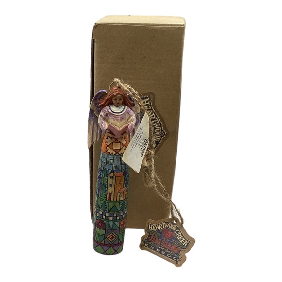 Jim Shore Heartwood Creek Angel/Book Hanging Ornament 2004 - Picture 5 of 6